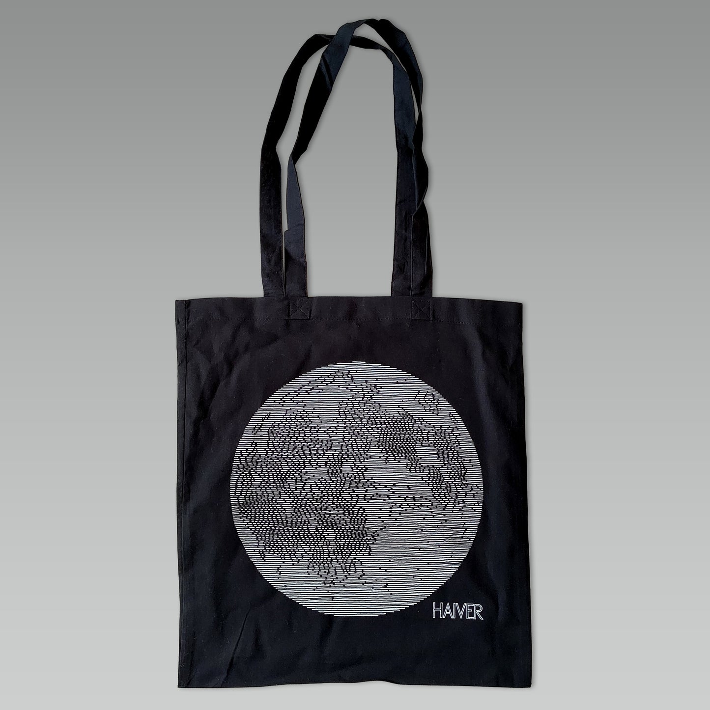 Black moon tote bag